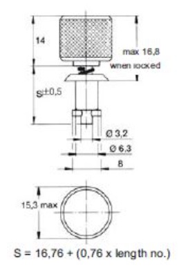 turnlock 1126012-10k technical drawing